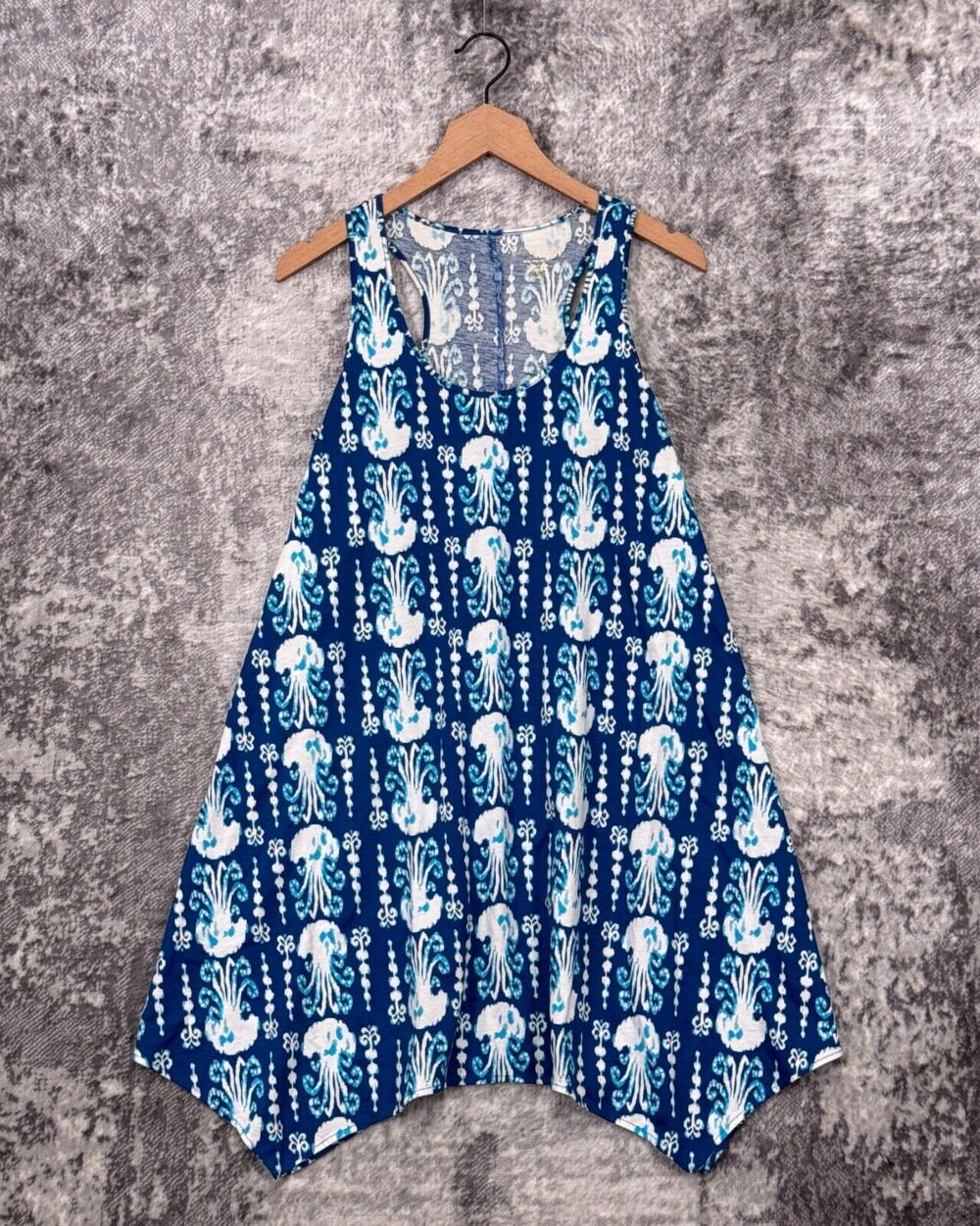 Lilly Pulitzer Dress Small Womens Blue Jellyfish Pima Cotton Tank